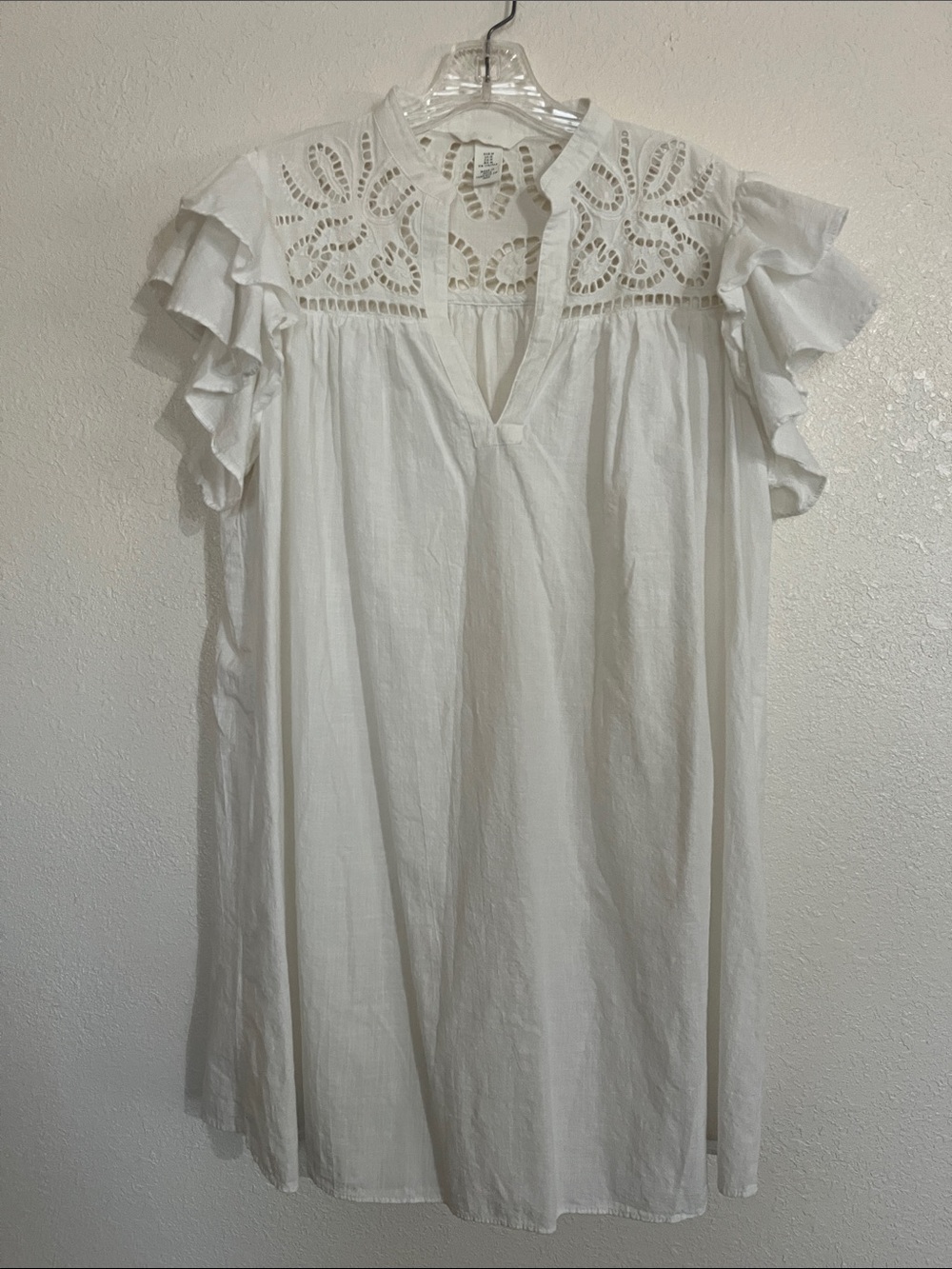 H&M white dress size medium